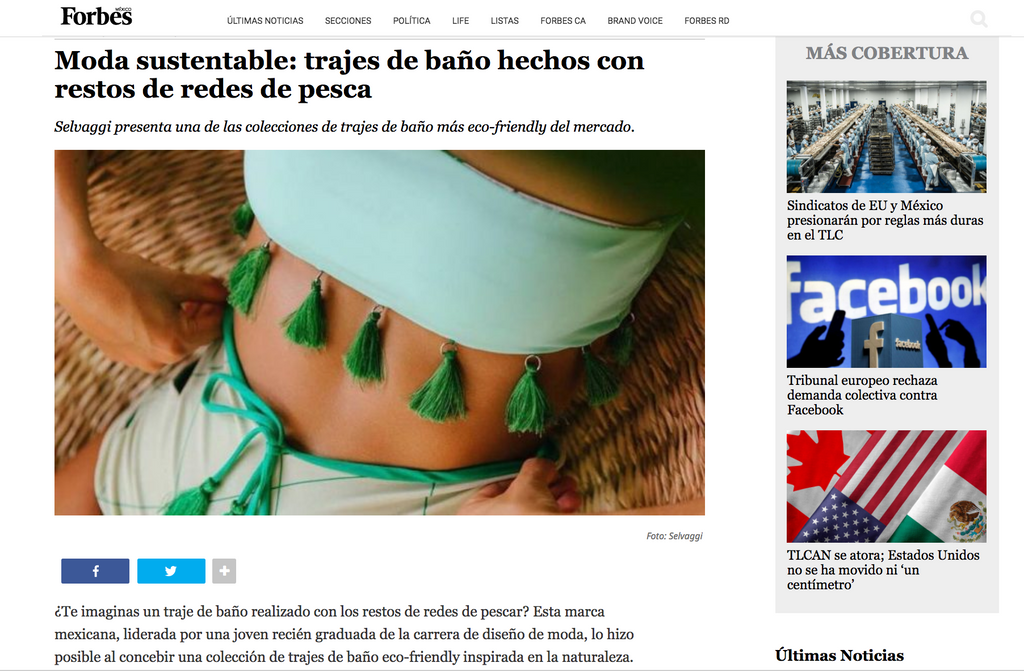 Selvaggi Swimwear para Forbes México